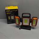 Tresda 3-in-1 Modular Rechargeable Work Light, 50W 5000LM Portable LED Work Lights with Detachable Dual Side Lights, 9 Modes, 360 Rotation, Magnetic Base & Hooks for Workshop Jobsite Repair Camping