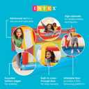 Intex Inflatable Jump-O-Lene Trampoline Bounce House with Crawl-Thru Door & Net - Indoor & Outdoor Backyard Blow-Up Bouncy Playhouse for Kids Ages 3-6, 69 X 69 X 44 Inches