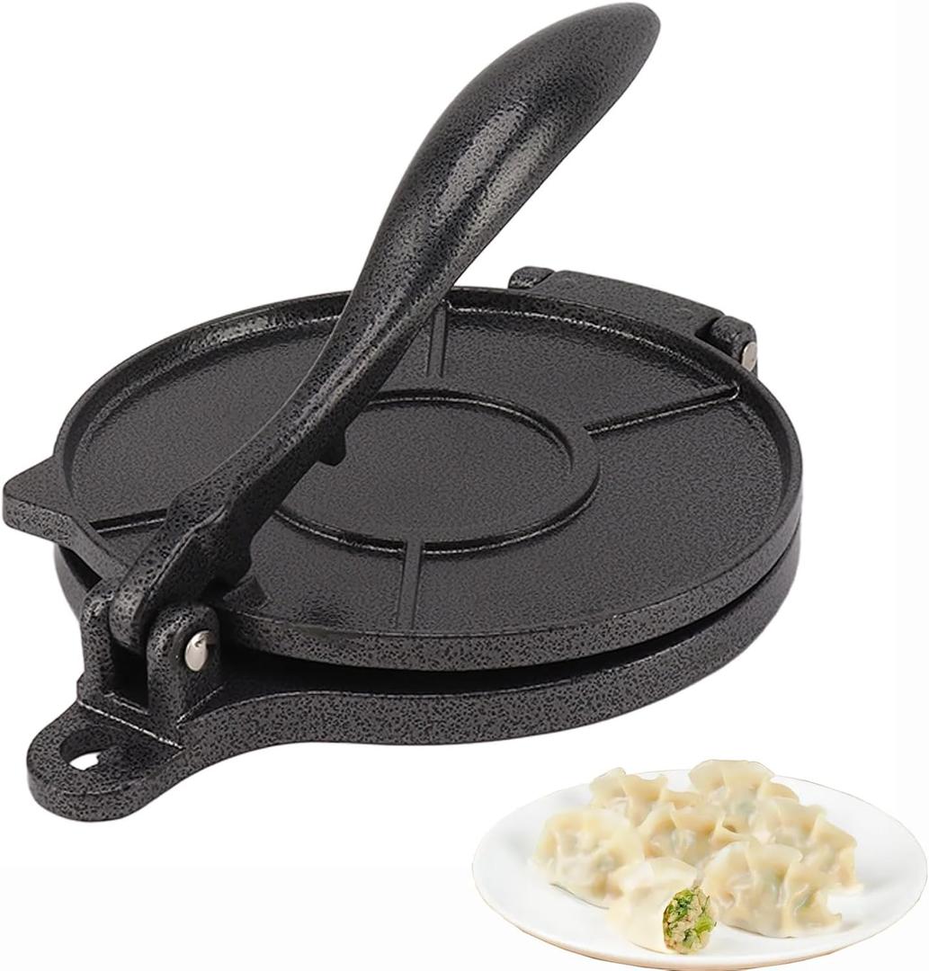 Tortilla Press, Aluminum Alloy Flour Tortilla Press Tortilla Maker Heavy Duty Tortillera Pataconera Roti Maker Taco Maker Taco Press Dough Press Quesadilla Maker for Pizza Pie Patty Making(16cm-Black) Tortilla Press, Aluminum Alloy Flour Tortilla Press Tortilla Maker Heavy Duty Tortillera Pataconera Roti Maker Taco Maker Taco Press Dough Press Quesadilla Maker for Pizza Pie Patty Making(16cm-Black)