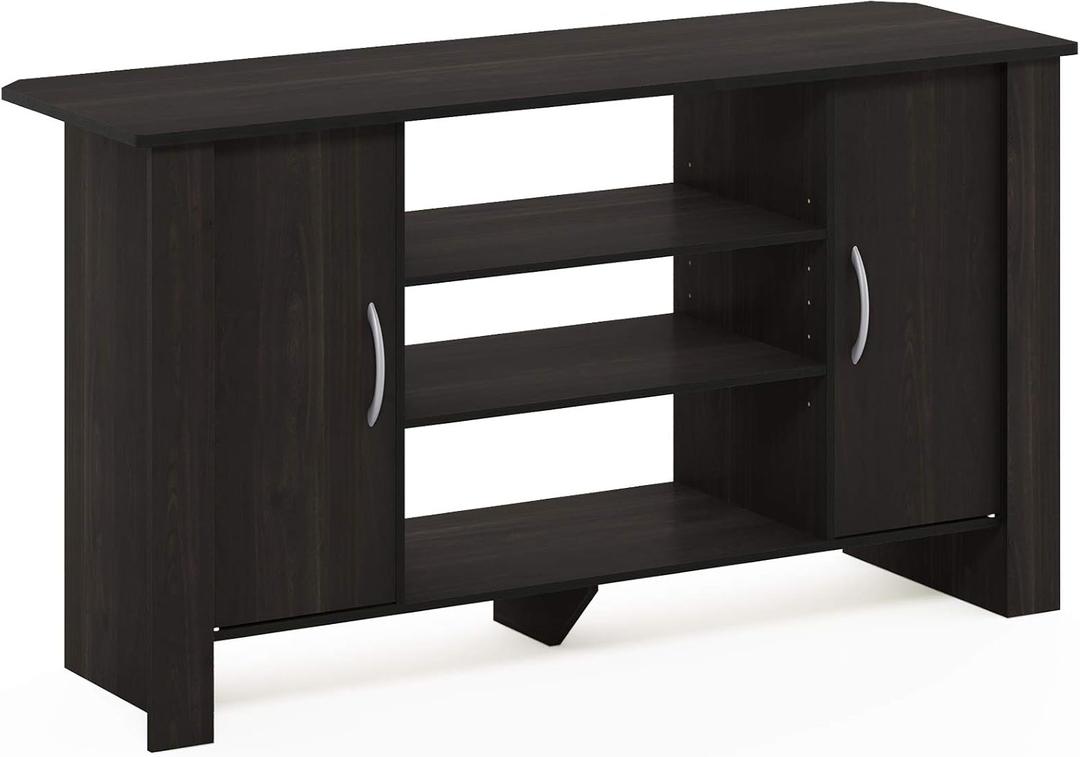 Furinno Econ TV Stand Entertainment Center, Espresso, 46-inch Tv