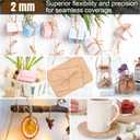 Jute Twine 2mm 1600 Feet Natural Jute Twine String for Crafting, Gardening, Gift Wrapping, Macrame, DIY Decor (2Rolls, 800Feet/Roll)