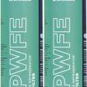 GE RPWFE2PK RPWFE Refrigerator Water Filter Certified to Reduce Lead, Sulfur, and 50+ Other Impurities, Replace Every 6 Months for Best Results, Pack of 2, 2 Count (Pack of 1), White
