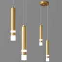 Modern Pendant Light Kitchen Fixture Dimmable LED Gold Mini Pendant Lighting fo Kitchen Island Bedroom Bedside Table Small Pendant Lights (2-Light)