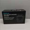 Nekteck Shiatsu Neck Massager for Pain Relief Deep Tissue with Heat, 3D Kneading Massage Pillow Back Shoulder Massagerfor Body Muscle, Plug-in Use for Home Office Car, Gifts for Mom Dad Him Her (Black)