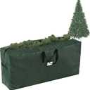 Christmas Tree Storage Bag - Storage Bags for 9FT Disassembled Artificial Trees, Seasonal Decor, Packing, Moving, and Home Organizer by Elf Stor (Green)