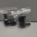 10AN Female to 3/8 Barb 90 Degree Hose Fitting Adapter Swivel Aluminum Black, Pack of 2