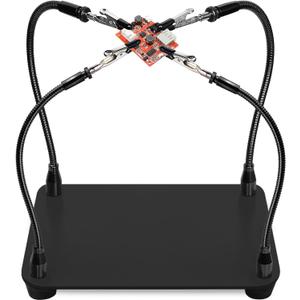 Helping Hands Soldering Station, Third Hand Soldering Tool 4 Flexible Arms Solder Helping Hands Clamps for Electronic Repair Soldering Jewelry Crafts