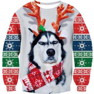 TUONROAD Boys Girls Ugly Christmas Sweatshirt Kids Fleece Xmas Sweater Pullover Shirts (5-6 Years, New-11)