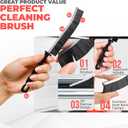 9Pcs Crevice Cleaning Brush, Multi-Purpse Hard Bristle Grout Brush for Cleaning Bathroom, Kitchen, Tiles, Corners, Teapot, Bottle, Tight Spaces & More
