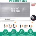 FRAYSCENT Slat Wall Paneling Garage Slat Wall Storage Systems Slatwall Panels Power Tool Organizer Wall Mount, PVC Garage Storage & Organization Products Slate Board (Grey, 4ft x 8ft with 15 Hooks)