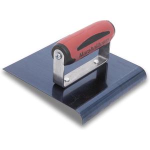 MARSHALLTOWN Straight Concrete Edger, 6 x 6 Blue Steel Blade, 1/2 Lip x 3/8 Radius, Made In The USA, 162BD MARSHALLTOWN Straight Concrete Edger, 6 x 6 Blue Steel Blade, 1/2 Lip x 3/8 Radius, Made In The USA, 162BD
