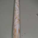 White and Yellow Marble Contact Paper Glossy Peel and Stick Wallpaper Countertop Furniture Waterpoof Self Adhesive Removable Wall Paper Kitchen Livingroom Bathroom Cabinet 23.6"x480"
