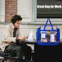 Oraben Clear Tote Bag Clear Bag Stadium Approved 12x6x12 Stadium Bag for Work, Sports Games,Gym