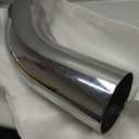 4 to 6 Inch Exhaust Elbow with Clamp, 4" Inlet 6" Outlet Chrome Diesel Exhaust Tip for Pickup Trucks and Cars