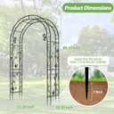 Garden Abor - 88"(H)*51"(L), Sturdy Metal Garden Arch with Rust-Resistant Finish, Trellis for Climbing Plants Outdoor, Ideal as Wedding Arches for Ceremony20MM Pipe