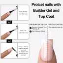 300Pcs Sharp Square French Tip Press On Nails-Anyos Gel Nail Tips Short,No File Need Tips Pre-Designed,Fake Nails for Nail Art DIY 15Sizes(Pink)
