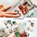 Lamare Vision Board Book - 1000+ Aesthetic Vision Board Images & Motivational Quotes, Vision Board Supplies, Vision Board Kit, Collage Book for Manifestation, Self Care & Goal Setting