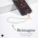 kate spade new york Phone Charm Wrist Strap - Detachable Cell Phone Lanyard - Sea Pearl