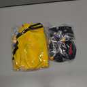 Dog Raincoat and Shoes for Weighing 20-38lbs, Spring Summer Waterproof Dogs Boots & Paw Protectors, Adjustable Pet Poncho with Leash Hole for all Dogs, Yellow(Single Side, Size: 20-38lbs)