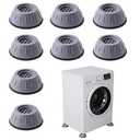 Mwellewm 4 Pcs Shock and Noise Cancelling Washing Machine Support Plastic Noise Reducing and Anti Slip Anti Vibration Rubber Washing Machine Feet Pads Anti-Walk Dryer Washer Vibration Stabilizer