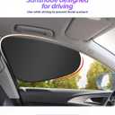 3 x Car Window Shades,Car Accessories Universal Vehicle Side Window Sun Shade,UV Protection Heat Resistance Automotive Windows Sunshades,Compatible with Most SUVs,Cars,Sedan (Front Window)