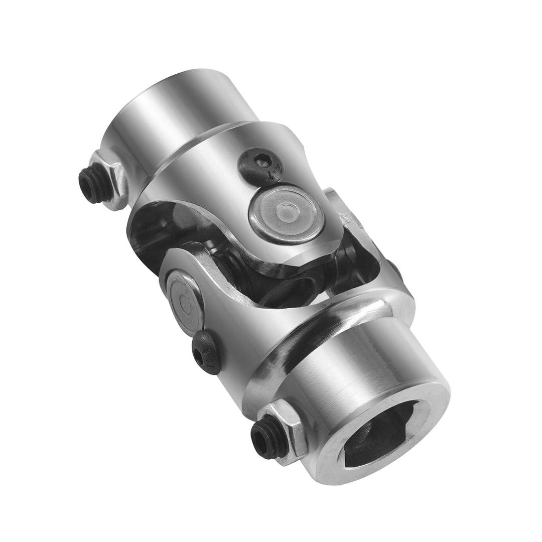 3/4 "DD x 3/4 "DD Steering U Joint Nickel Coated Universal Steering Shaft Coupler Chrome