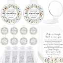 25 Set Inspirational Compact Mirrors for Women Bulk Sometimes You Forget You're Awesome Motivational Double Sided Folding Pocket Mirror for Employee Coworker Staff Mom Birthday(Wildflower)