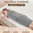 Heating Pad for Back Pain Relief 17"x33" Large, Moist Dry Heat Options, XL Electric Heating Pads, 9 Heat Settings, Machine Washable, Auto-Off, Gifts for Women, Mom, Men