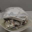 QSH Floral Bed Sheets King Size - 100% Egyptian Cotton Floral Bedding Sheets Botanical Leaves Flower Pattern Printed Bedding King Size Bed Sheets 17.5" Extra Deep Pocket 4pcs