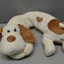 Heartbeat Dog Toy for Puppy- Helps for Dog Anxiety Relief and Calming Aid, Stuffed Animal Anxiety Calming Behavioral Aid Puppy Heartbeat Toy Sleep aid for Dogs Cats Pets (White)