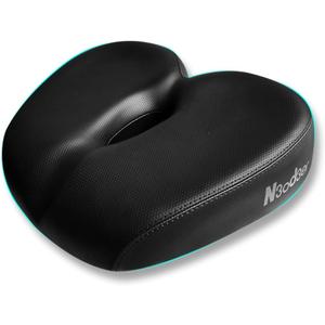 Comfortable Bicycle Saddle for Exercise and Road Bicycle Oversized Comfort Seat for Stationary Extra Wide Replacement Padded Bike Saddle Cushion for Women and Men (Noseless)