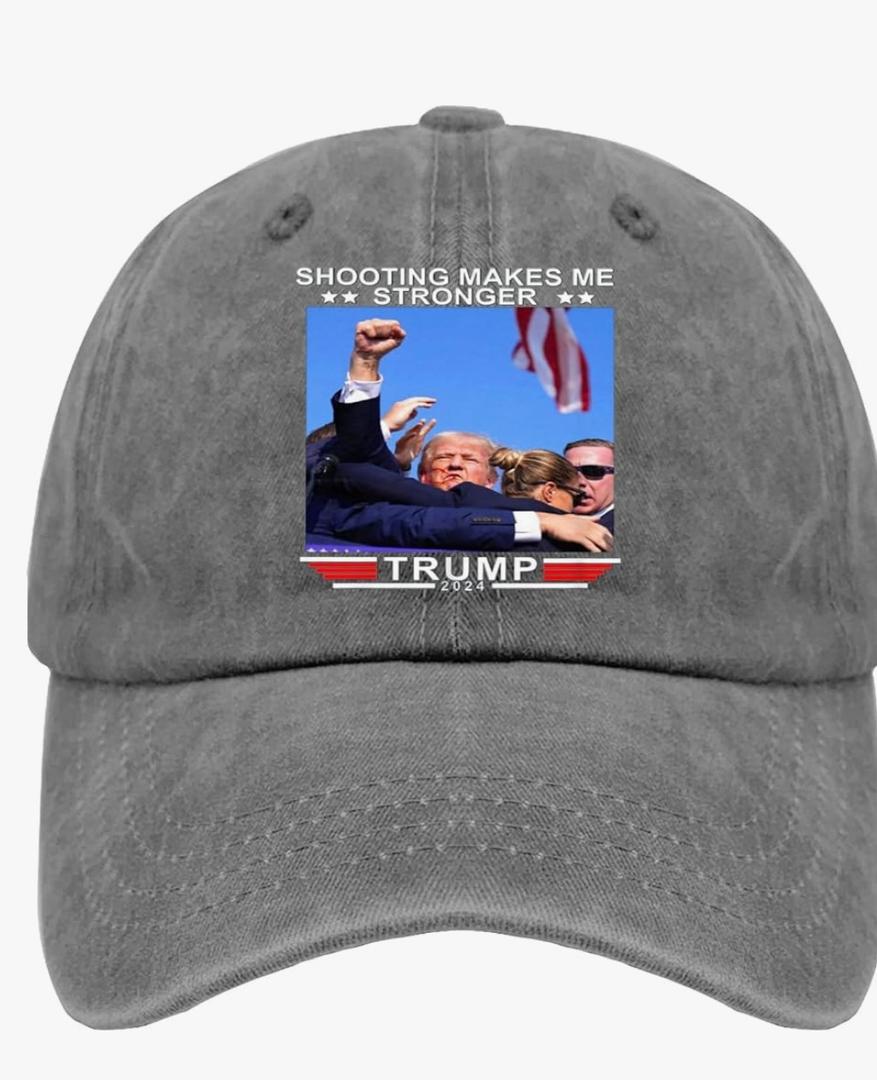 Shooting Makes ME Stronger Hat for Mens Retro Trucker Hat Women Ball Caps Retro for Fisherman, 2 pack