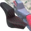 HDBUBALUS Motorcycle Driver Passenger Seat Fit For Harley Softail Street Bob FXBB FXBBS 2018-2025 Softail Standard FXST 2020-2025 (Red Stitching)