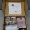 Finisterra White Hand and Dish Soap Dispenser Set With Tray - Boho Bathroom and Kitchen Soap and Lotion Dispenser Set - Luxury Hand Soap Dispenser