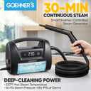 2026 Upgraded Handheld Steam Cleaner, 230F/3.5 Bar High-Pressure Portable Hand Held Steamer for Home & Car, 30s Heat-Up, Chemical-Free Deep Cleaning for Kitchen, Bathroom, Grout & Car Detailing-Black