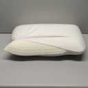 100% Natural Talalay Latex Pillow Queen Size, Breathable Neck Support Bed Pillow for Side, Back, and Stomach Sleepers, Medium Firm Cooling Latex Foam Pillow, Removable Premium Pure Cotton Cover