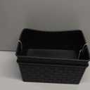 BINO | Plastic Storage Baskets Medium - Grey | THE STABLE COLLECTION | Multi-Use Storage | Rectangular Cabinet Organizer | Baskets For Organizing with Handles | Home Office Organization and Storage