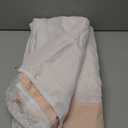 Elegant Peach Pink Shower Curtain with Handmade Ruffles and Lace Trim, 72" x 72" Soft Microfiber Shower Curtains for Boho, Farmhouse, and Vintage Bathroom Decor, Machine Washable