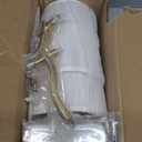 Wall Lights Battery Operated Wall Sconces Set of 2, Gold Rechargeable Wall Sconce with 15 RGB Dimmable Detachable Bulbs and Remote, Wireless Battery Powered Wall Lamp for Living Room Bedroom