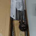 KAMANINA Curtain Rods for Windows 72 to 144 Inches (6-12ft) Long Heavy Duty Curtain Rod, 7/8 Inch Adjustable Decorative Drapery Rods with Netted Texture Finials, Bronze, Size: 32-144"