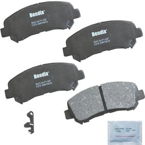 Bendix Priority1 CFC1374 Ceramic Front Brake Pads for Select Models Nissan Juke, Maxima, Rogue, Rogue Select, Sentra, X-Trail, Suzuki Kizashi