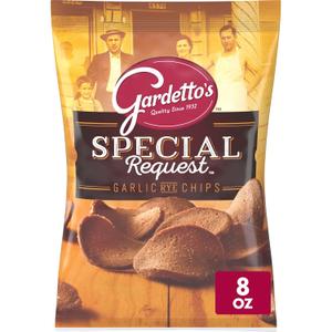 6 x Gardetto's Special Request Garlic Rye Chips, Snack Bag, 8 oz (EXP 11/23/26)