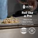 Ultra Cuisine French Rolling Pin for Baking  Tapered Stainless Steel Design with Measurements, Professional or Home Use with Pizza, Cookie, & Pastry Dough, or Fondant and Pie Crust  Dishwasher-Safe