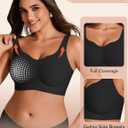 Jelly Bras for Women Plus Size No Underwire Push Up Full Coverage Minimizer Bra Seamless Wireless Bralette