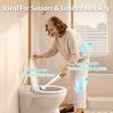2 x AIR U+ Hands-Free Electric Toilet Brush for Seniors & Busy Households - No Bending, Effortless Clean with Disposable Heads & Holder Set