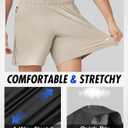 Separatec Men's Athletic Running Shorts Lightweight Breathable 7" with Zipper Pockets (XL)