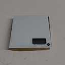 Tempered Glass Travel-Size Digital Diet Scale with LCD Display Screen, White