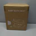 Baby Bath Seat for Babies 6 Months & Up - Bathtub Seats for Babies Sitting Up with Rinse Cup, Non-Slip, Comfortable, Infant Bath Essentials Gray (GREY)