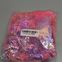 Dilunave 40 Feet Christmas Tinsel Garland Metallic Foil Twist Tinsel Garland Decoration for Christmas Tree, Wedding, Birthday and Party Hanging Decorations(Pink, Rainbow)