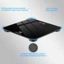 Digital Bathroom Scales for Body Weight, Weight Scale with High Precision Sensors Accurate Round Corner Design LED Display 400lbs/180kg (Black)